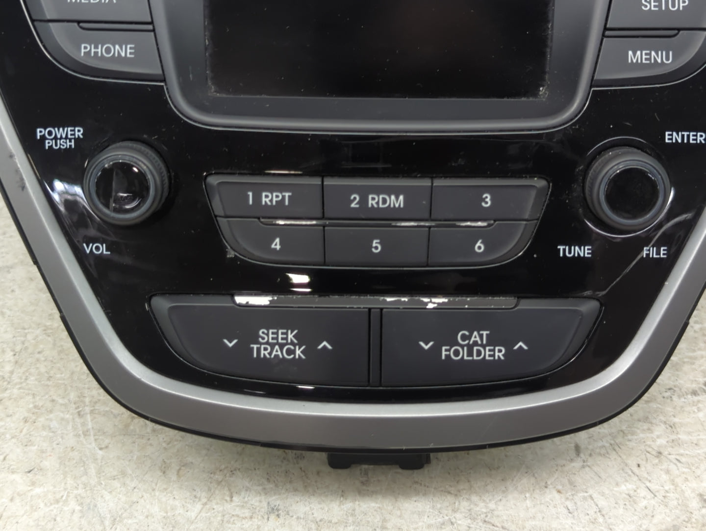 2014-2016 Hyundai Elantra Radio AM FM Cd Player Receiver Replacement P/N:96170-3X166GU AM1B0MDANGU Fits Fits 2014 2015 2016 