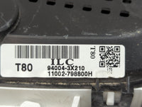 2014-2016 Hyundai Elantra Instrument Cluster Speedometer Gauges P/N:94004-3X210 Miles: Fits Fits 2014 2015 2016 OEM Used Aut