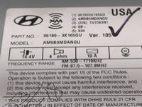 2014-2016 Hyundai Elantra Radio AM FM Cd Player Receiver Replacement P/N:961803X165GU AM9B0MDANGU Fits Fits 2014 2015 2016 O
