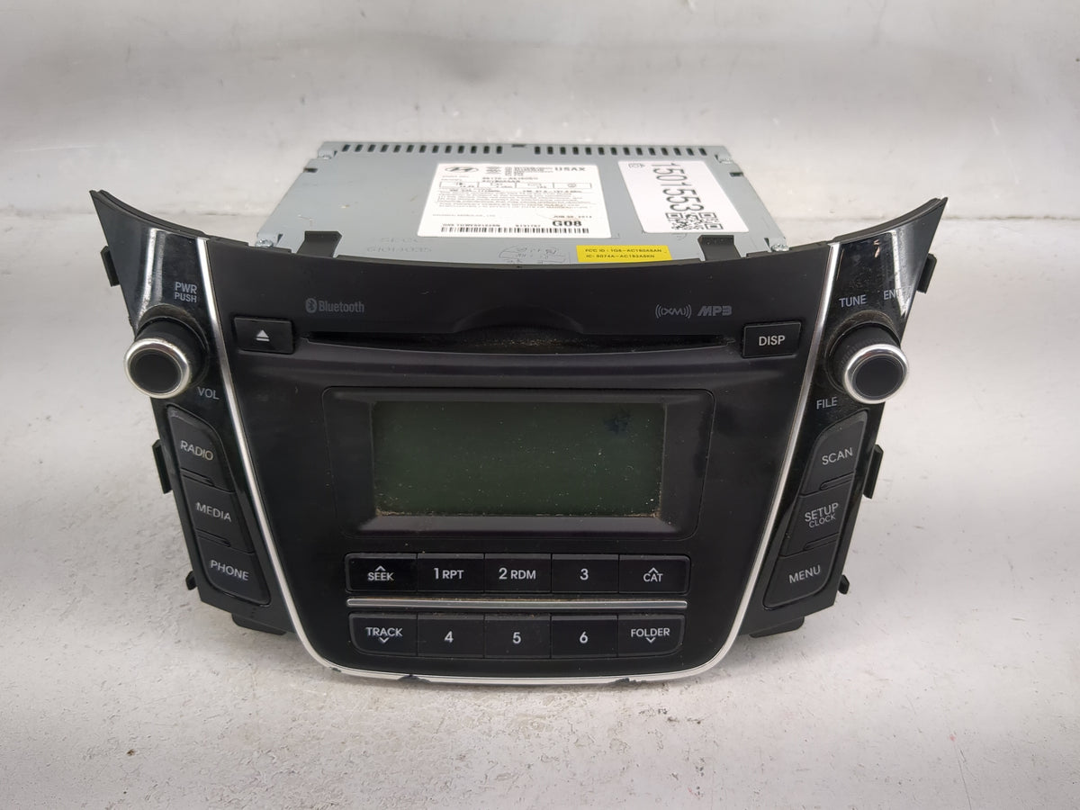 2014-2015 Hyundai Elantra Radio AM FM Cd Player Receiver Replacement P/N:96170A5160GU AC1B0A5AN Fits Fits 2014 2015 OEM Used