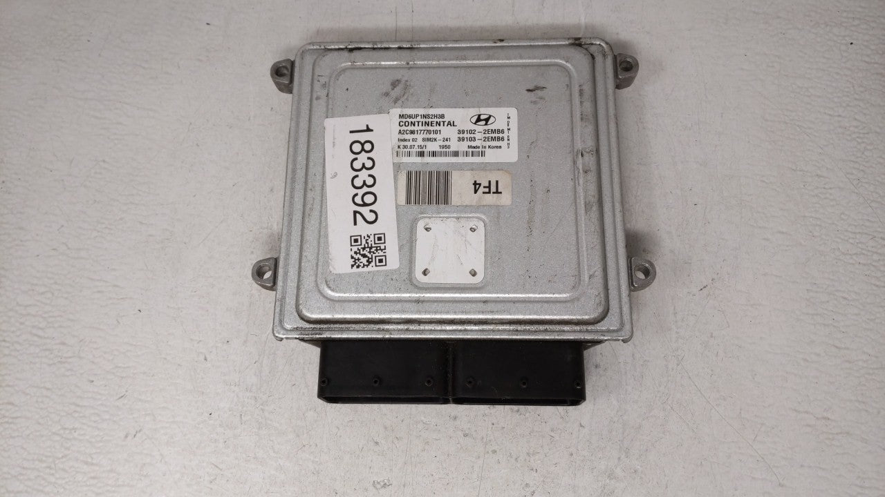 2014-2016 Hyundai Elantra PCM Engine Control Computer ECU ECM PCU OEM P/N:39102-2EMB6 39103-2EMB6 Fits Fits 2014 2015 2016 O