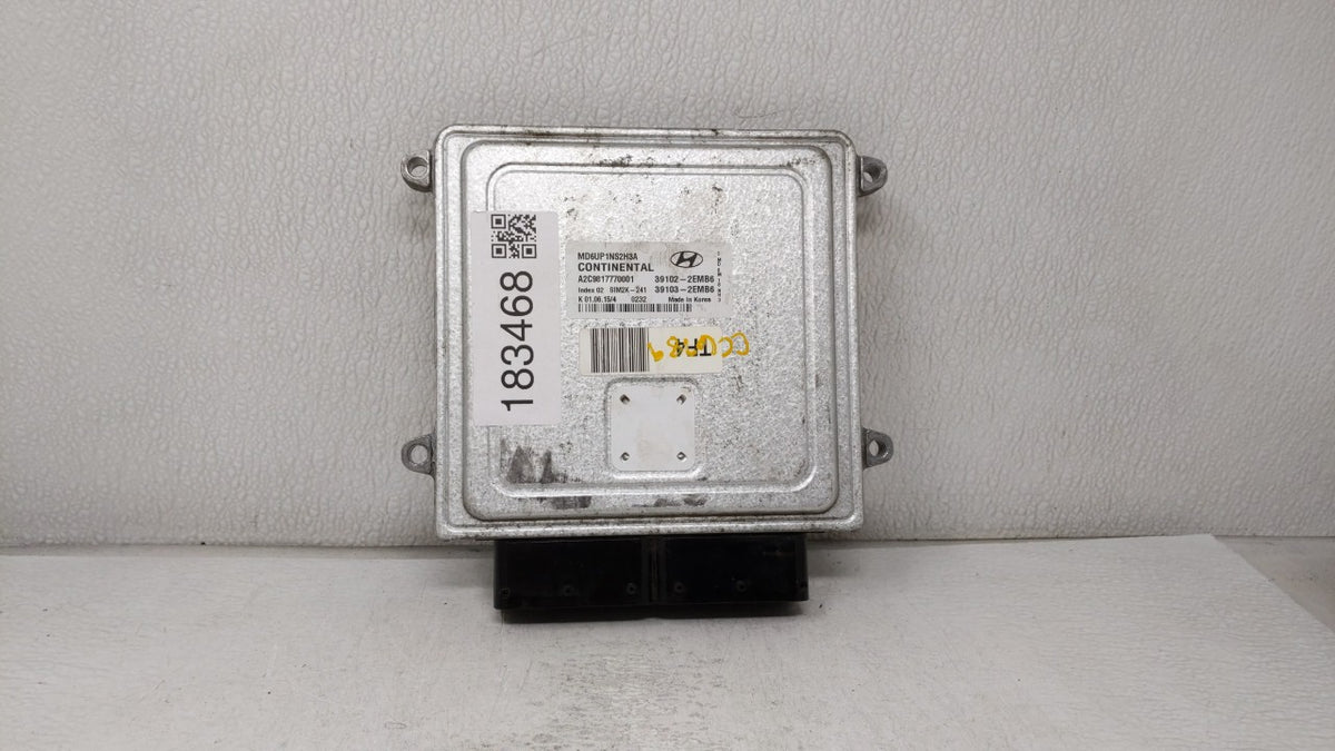 2014-2016 Hyundai Elantra PCM Engine Control Computer ECU ECM PCU OEM P/N:39102-2EMB6 39103-2EMB6, 39102-2EMB4 Fits 2014 201