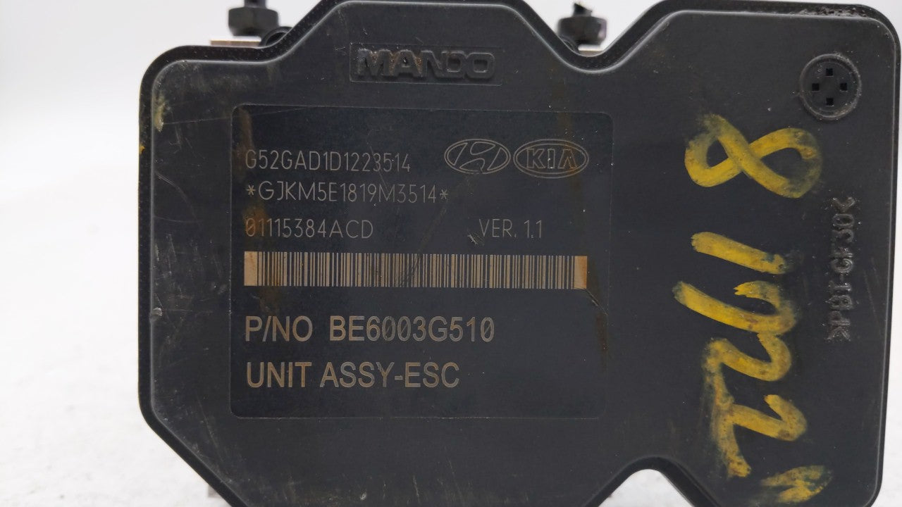2014-2016 Hyundai Elantra ABS Pump Control Module Replacement P/N:58920-3X630 Fits Fits 2014 2015 2016 OEM Used Auto Parts -