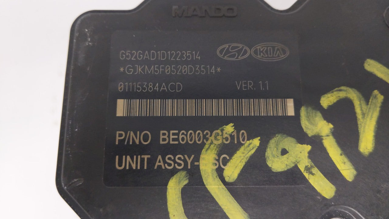 2014-2016 Hyundai Elantra ABS Pump Control Module Replacement P/N:58920-3X630 Fits Fits 2014 2015 2016 OEM Used Auto Parts -