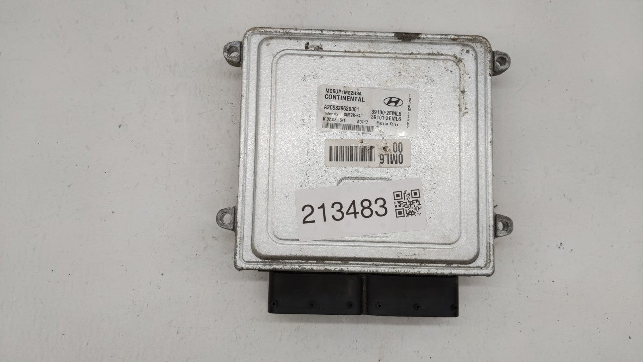 2014-2016 Hyundai Elantra PCM Engine Control Computer ECU ECM PCU OEM P/N:MEC120-010 F1 39102-2EML6 Fits Fits 2014 2015 2016