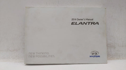 2014 Hyundai Elantra Owners Manual Book Guide OEM Used Auto Parts - Oemusedautoparts1.com