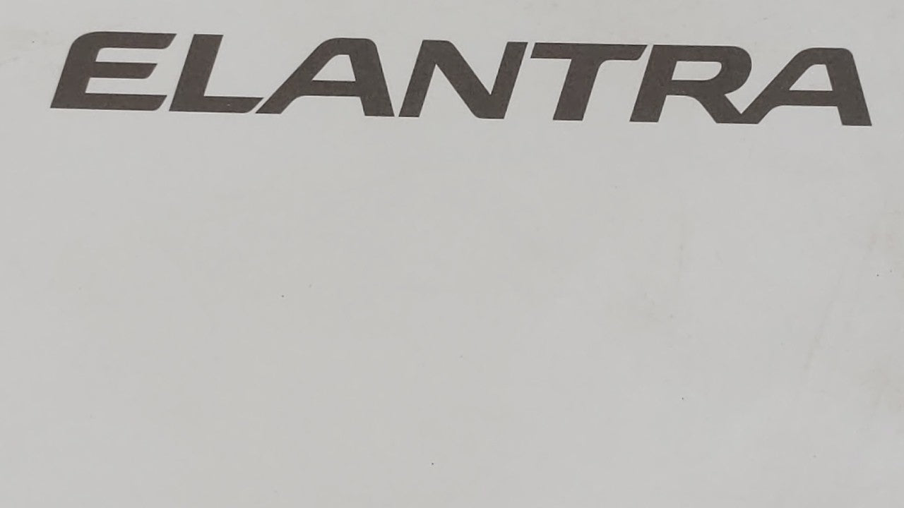 2014 Hyundai Elantra Owners Manual Book Guide OEM Used Auto Parts - Oemusedautoparts1.com