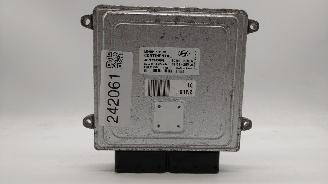 2014-2016 Hyundai Elantra PCM Engine Control Computer ECU ECM PCU OEM P/N:39102-2EML6 39103-2EML6 Fits Fits 2014 2015 2016 O