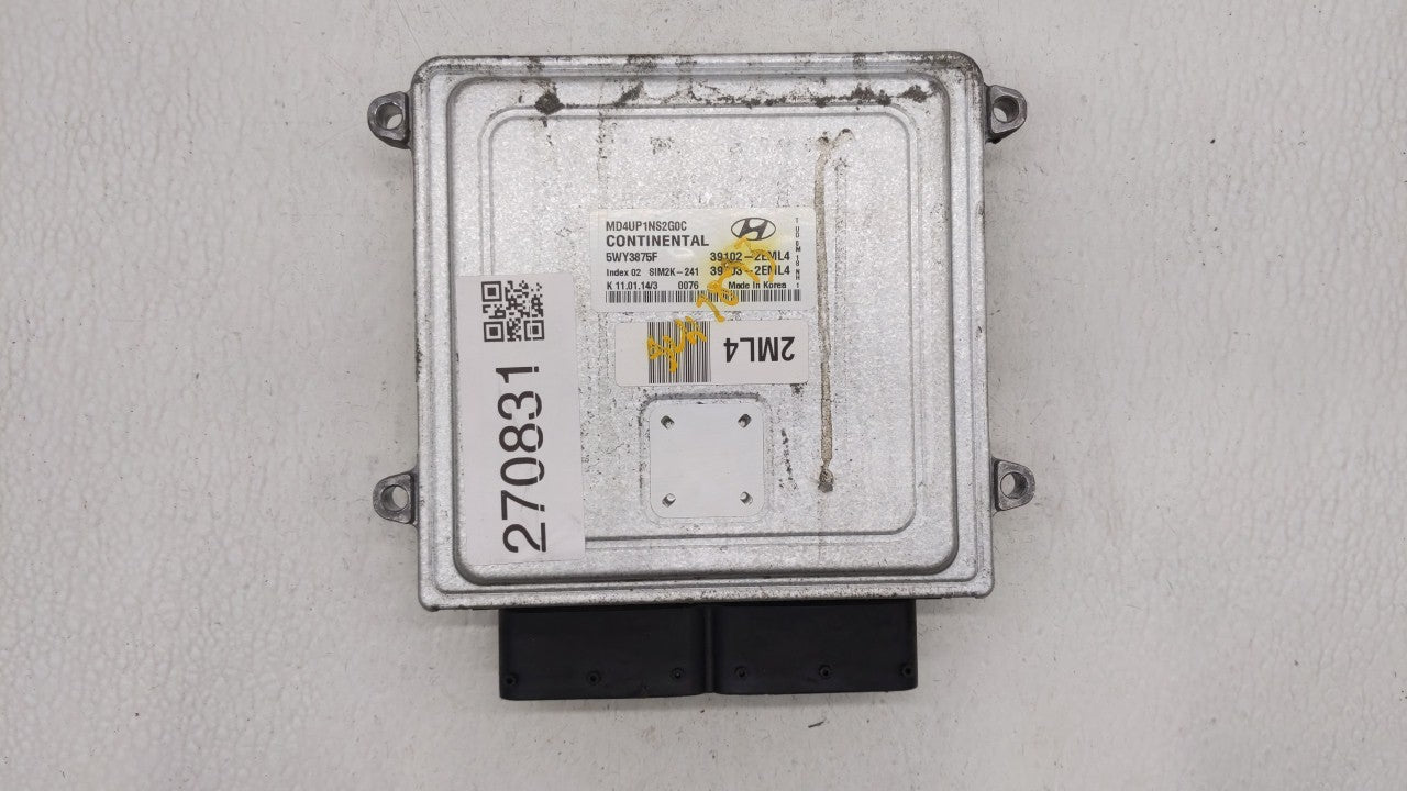 2014-2016 Hyundai Elantra PCM Engine Control Computer ECU ECM PCU OEM P/N:39102-2EML6 39103-2EML6 Fits Fits 2014 2015 2016 O