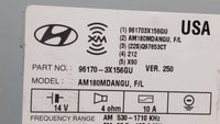 2014-2016 Hyundai Elantra Radio AM FM Cd Player Receiver Replacement P/N:961703X156GU 96170-3X156GU Fits Fits 2014 2015 2016