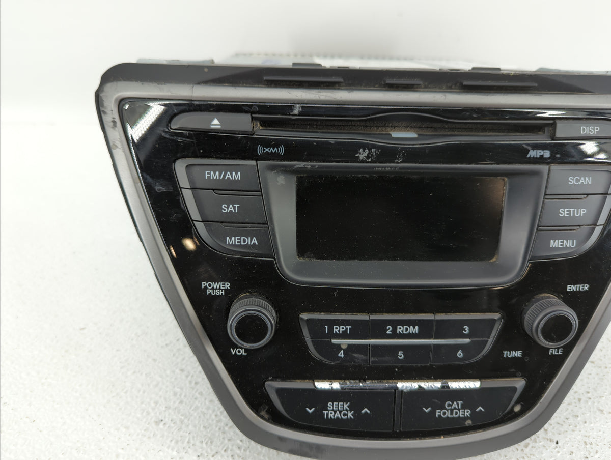 2014-2016 Hyundai Elantra Am Fm Cd Player Radio Receiver 345195 - Oemusedautoparts1.com