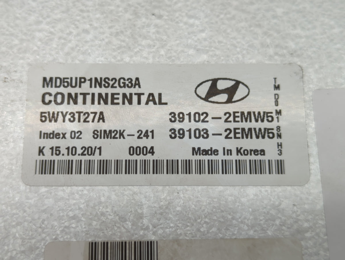2014-2016 Hyundai Elantra PCM Engine Control Computer ECU ECM PCU OEM P/N:39102-2EMW5 39103-2EMW5, 39102-2EMB6 Fits 2014 201