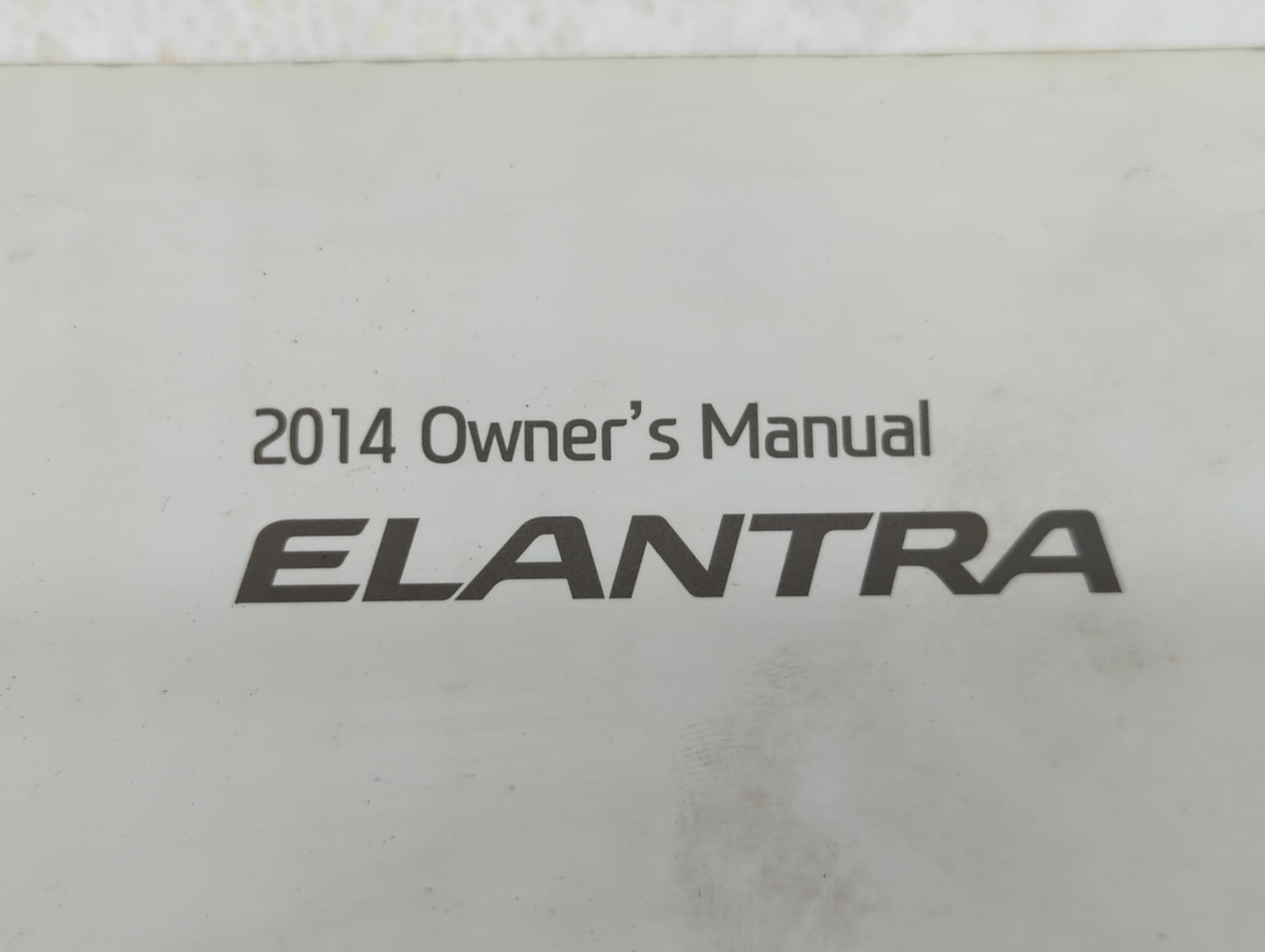 2014 Hyundai Elantra Owners Manual Book Guide OEM Used Auto Parts - Oemusedautoparts1.com