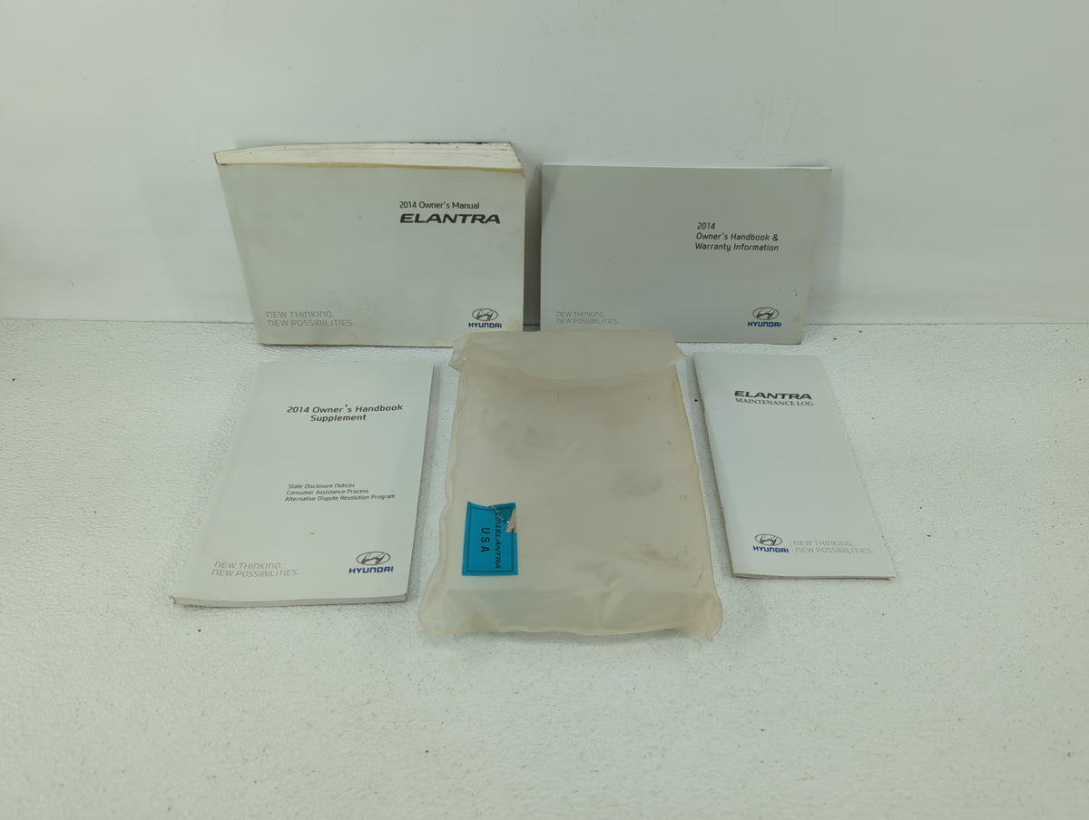 2014 Hyundai Elantra Owners Manual Book Guide OEM Used Auto Parts - Oemusedautoparts1.com