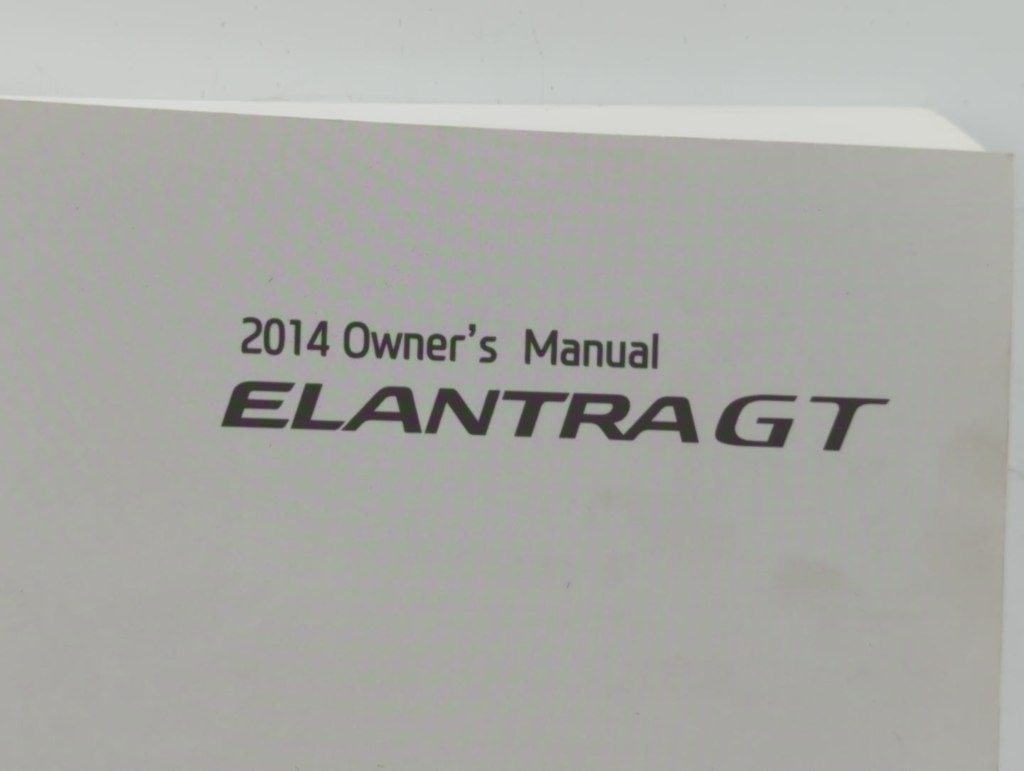 2014 Hyundai Elantra Owners Manual Book Guide OEM Used Auto Parts - Oemusedautoparts1.com