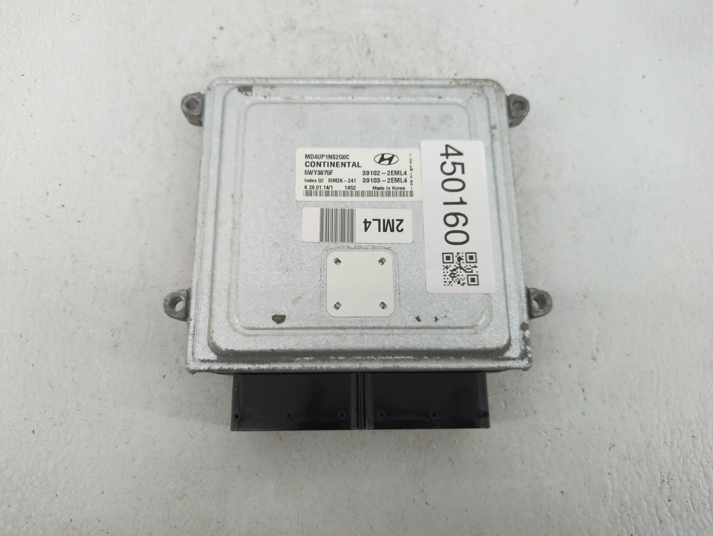 2014-2016 Hyundai Elantra PCM Engine Control Computer ECU ECM PCU OEM P/N:39103-2EMY5 39102-2EMY5 Fits Fits 2014 2015 2016 O