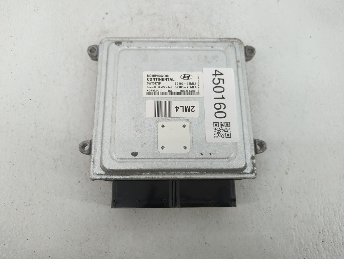 2014-2016 Hyundai Elantra PCM Engine Control Computer ECU ECM PCU OEM P/N:39103-2EMY5 39102-2EMY5 Fits Fits 2014 2015 2016 O
