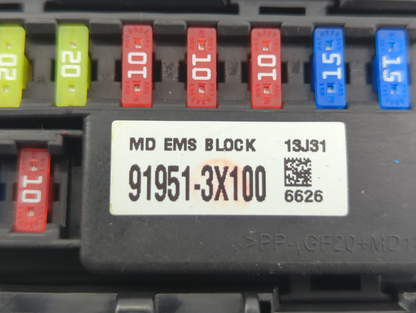 2014-2016 Hyundai Elantra Fusebox Fuse Box Panel Relay Module P/N:91951-3X100 P68336771AC, 91266-3X060 Fits Fits 2014 2015 2