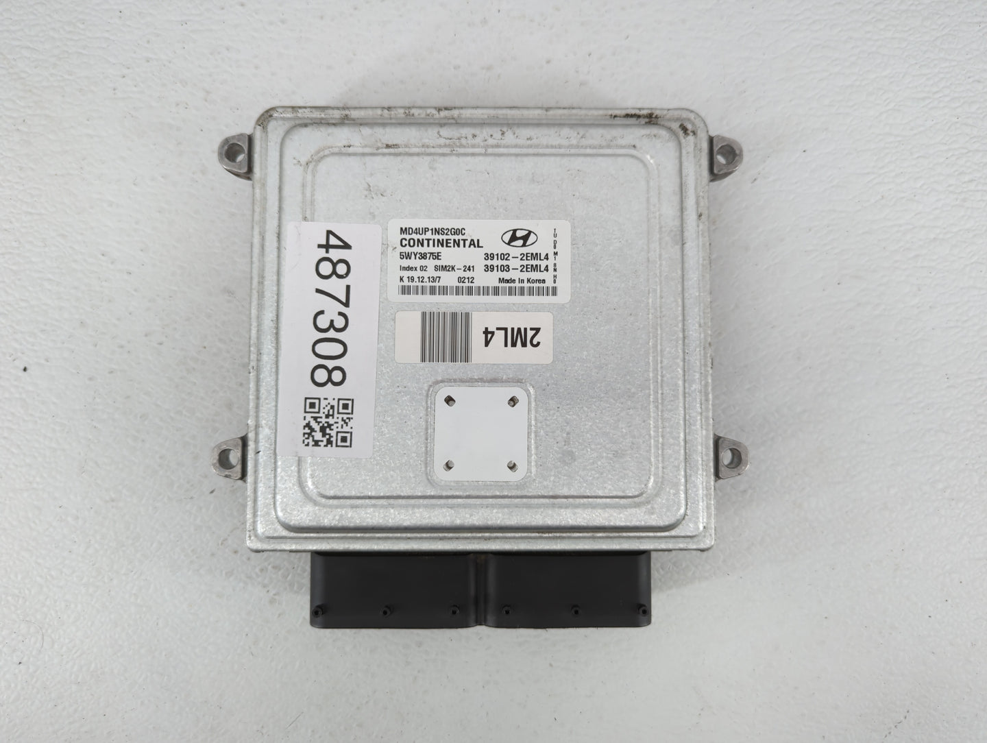 2014-2016 Hyundai Elantra PCM Engine Control Computer ECU ECM PCU OEM P/N:39103-2EML4 39102-2EML4 Fits Fits 2014 2015 2016 O