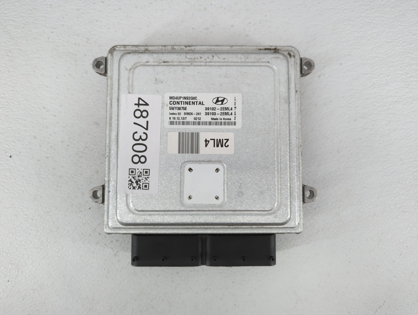 2014-2016 Hyundai Elantra PCM Engine Control Computer ECU ECM PCU OEM P/N:39103-2EML4 39102-2EML4 Fits Fits 2014 2015 2016 O