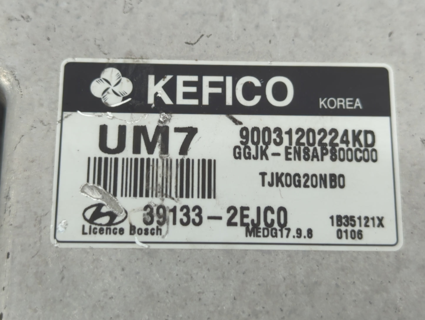 2014 Hyundai Elantra PCM Engine Control Computer ECU ECM PCU OEM P/N:39133-2EJC0 39132-2EJC0 Fits OEM Used Auto Parts - Oemu