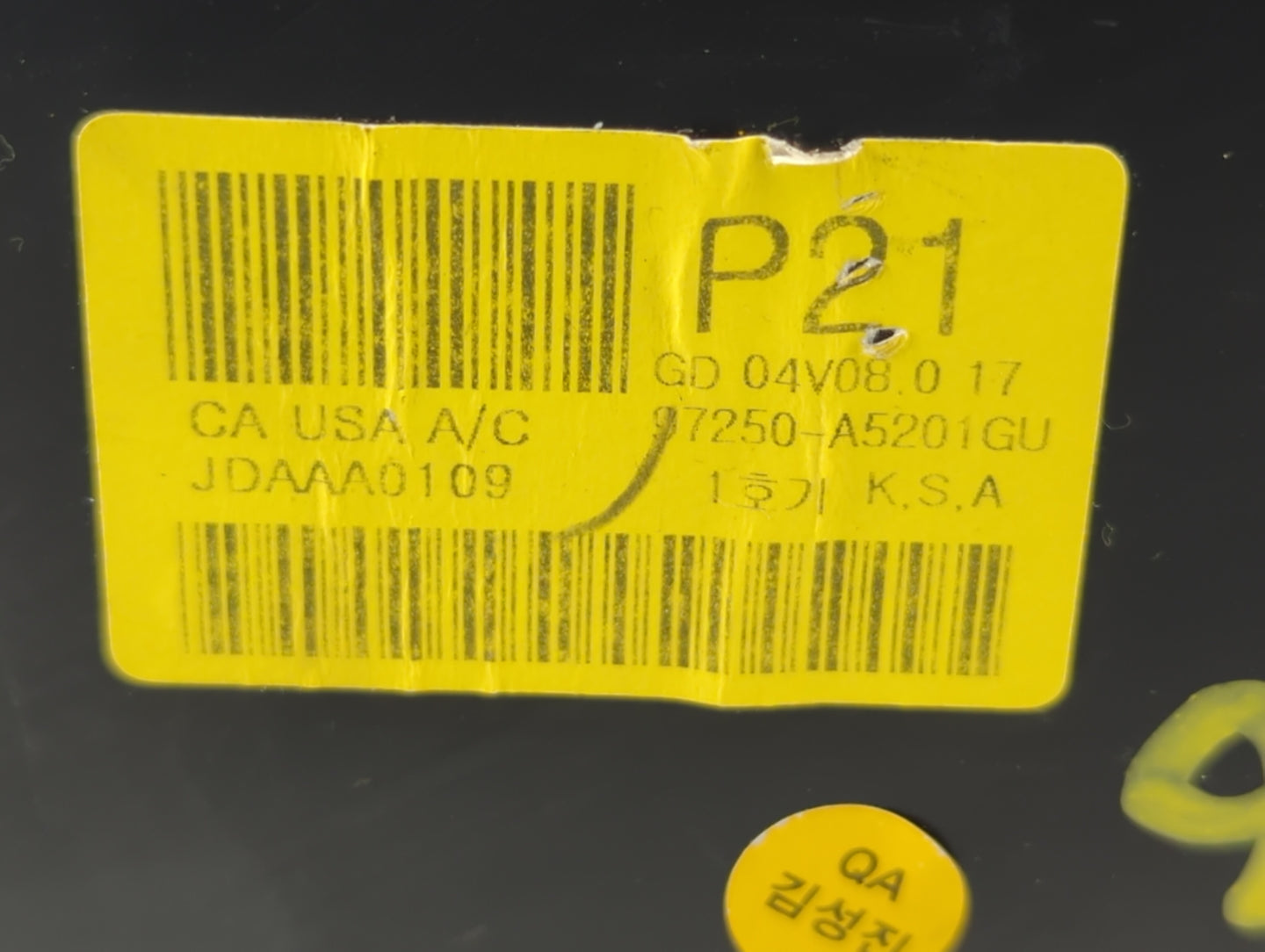 2013-2017 Hyundai Elantra Climate Control Module Temperature AC/Heater Replacement P/N:97250-A5201GU Fits OEM Used Auto Part
