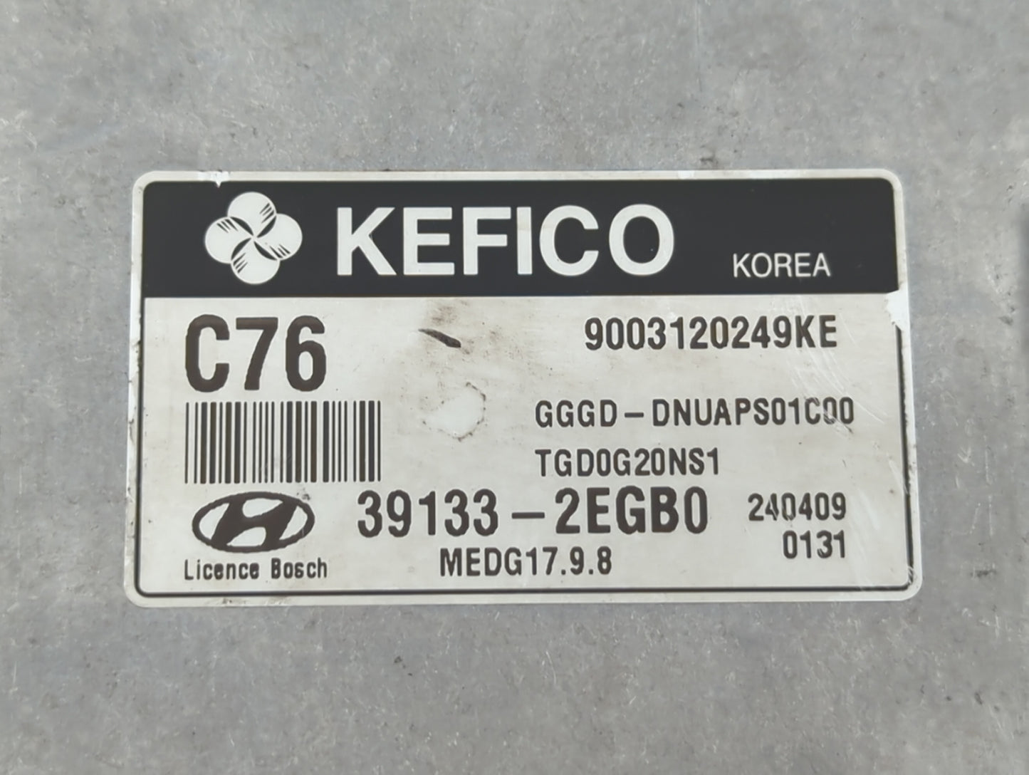 2014 Hyundai Elantra PCM Engine Control Computer ECU ECM PCU OEM P/N:39131-2EGB0 39133-2EGB0 Fits OEM Used Auto Parts - Oemu