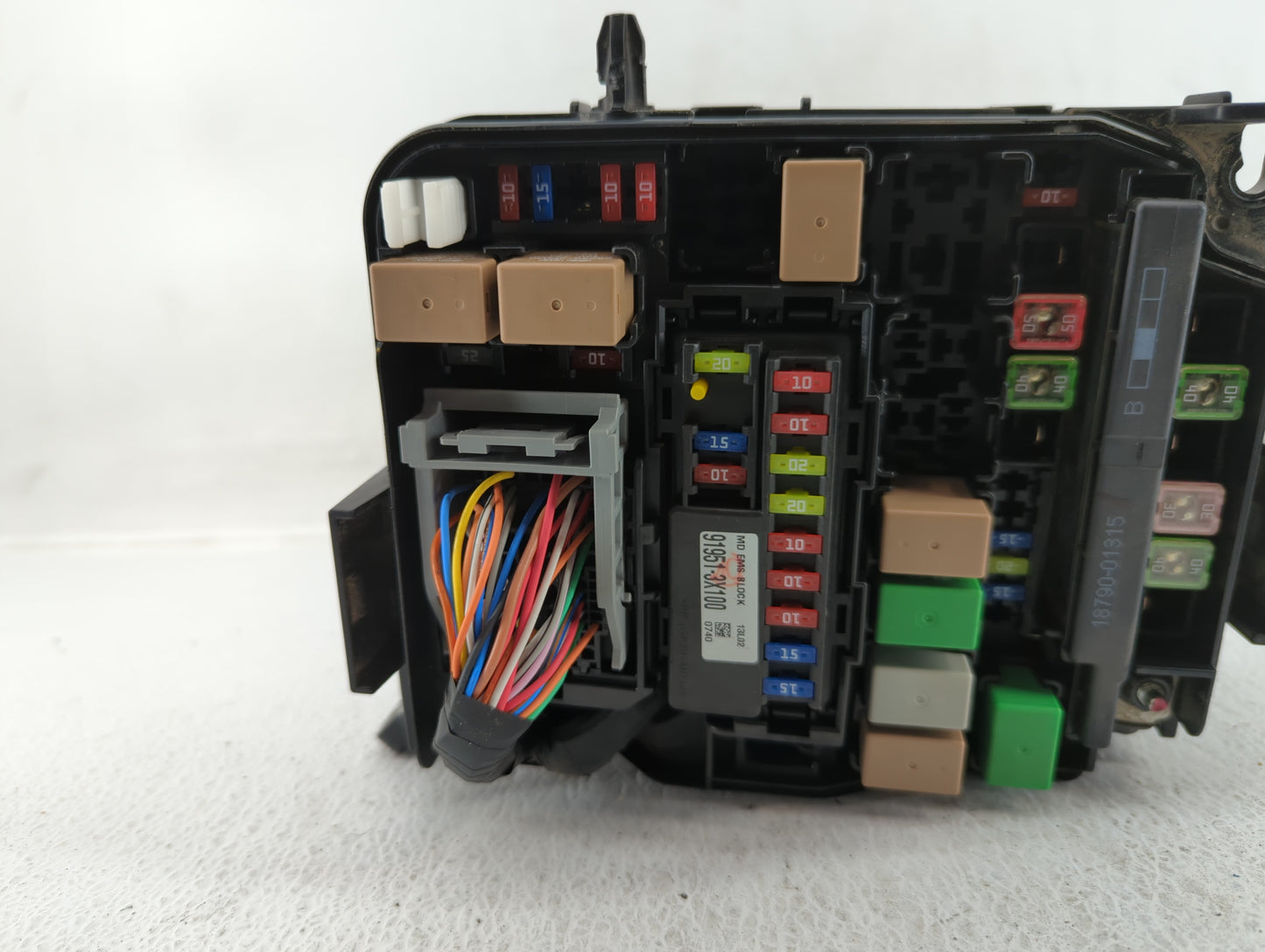 2014-2016 Hyundai Elantra Fusebox Fuse Box Panel Relay Module P/N:91265-3X060 91950-3X510 Fits Fits 2014 2015 2016 OEM Used 