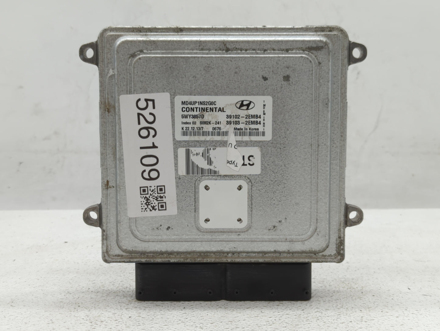 2014-2016 Hyundai Elantra PCM Engine Control Computer ECU ECM PCU OEM P/N:39102-2EMB4 Fits Fits 2014 2015 2016 OEM Used Auto