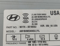 2014-2015 Hyundai Elantra Radio AM FM Cd Player Receiver Replacement P/N:96170-3X166GU Fits Fits 2014 2015 OEM Used Auto Par