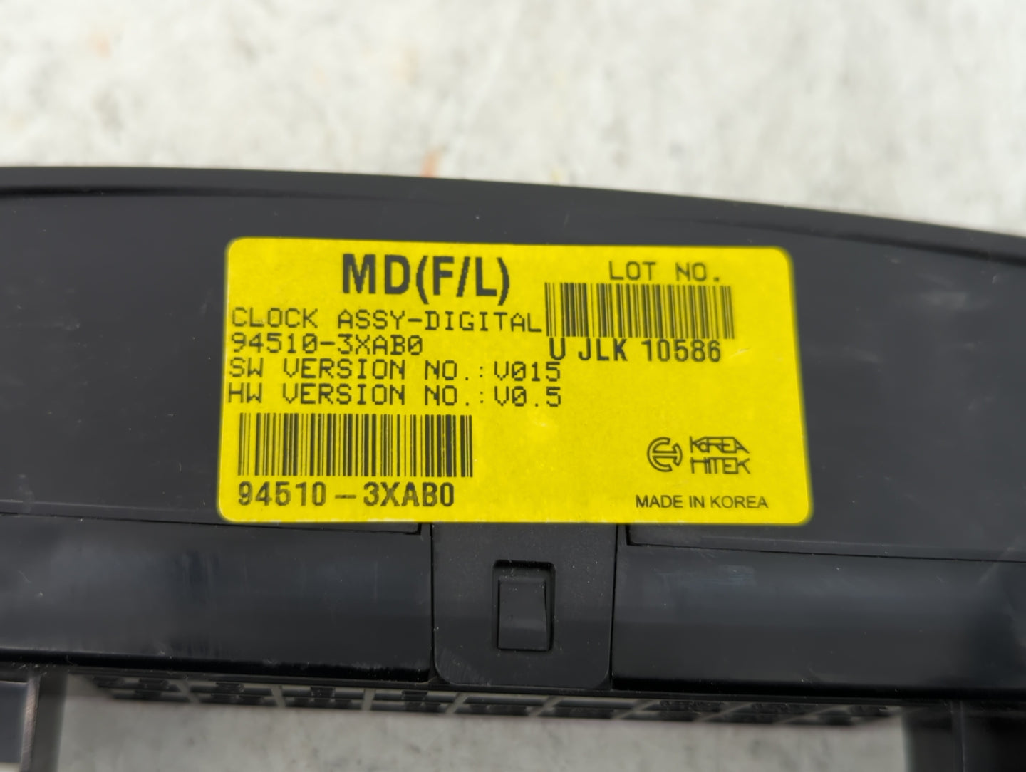 2014 Hyundai Elantra CLOCK DISPLAY - Oemusedautoparts1.com
