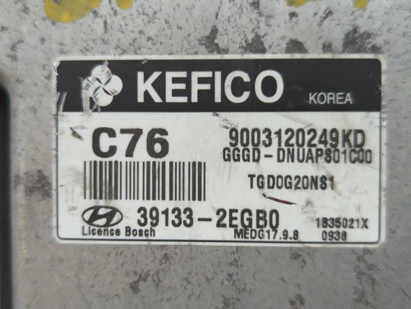 2014 Hyundai Elantra PCM Engine Control Computer ECU ECM PCU OEM P/N:39131-2EGB0 39133-2EGB0 Fits OEM Used Auto Parts - Oemu