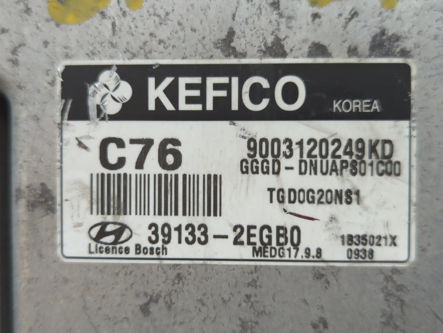 2014 Hyundai Elantra PCM Engine Control Computer ECU ECM PCU OEM P/N:39131-2EGB0 39133-2EGB0 Fits OEM Used Auto Parts - Oemu