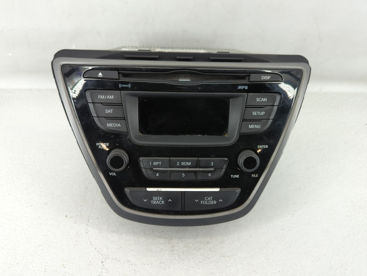 2014-2016 Hyundai Elantra Am Fm Cd Player Radio Receiver 549582 - Oemusedautoparts1.com