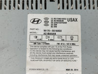 2014-2015 Hyundai Elantra Radio AM FM Cd Player Receiver Replacement P/N:96170-A5160GU Fits Fits 2014 2015 OEM Used Auto Par