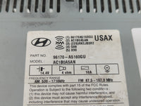 2013-2015 Hyundai Elantra Radio AM FM Cd Player Receiver Replacement P/N:96170-A5160GU Fits Fits 2013 2014 2015 OEM Used Aut