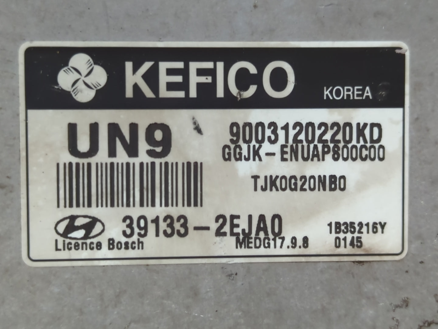 2014 Hyundai Elantra PCM Engine Control Computer ECU ECM PCU OEM P/N:39133-2EJA0 Fits OEM Used Auto Parts - Oemusedautoparts