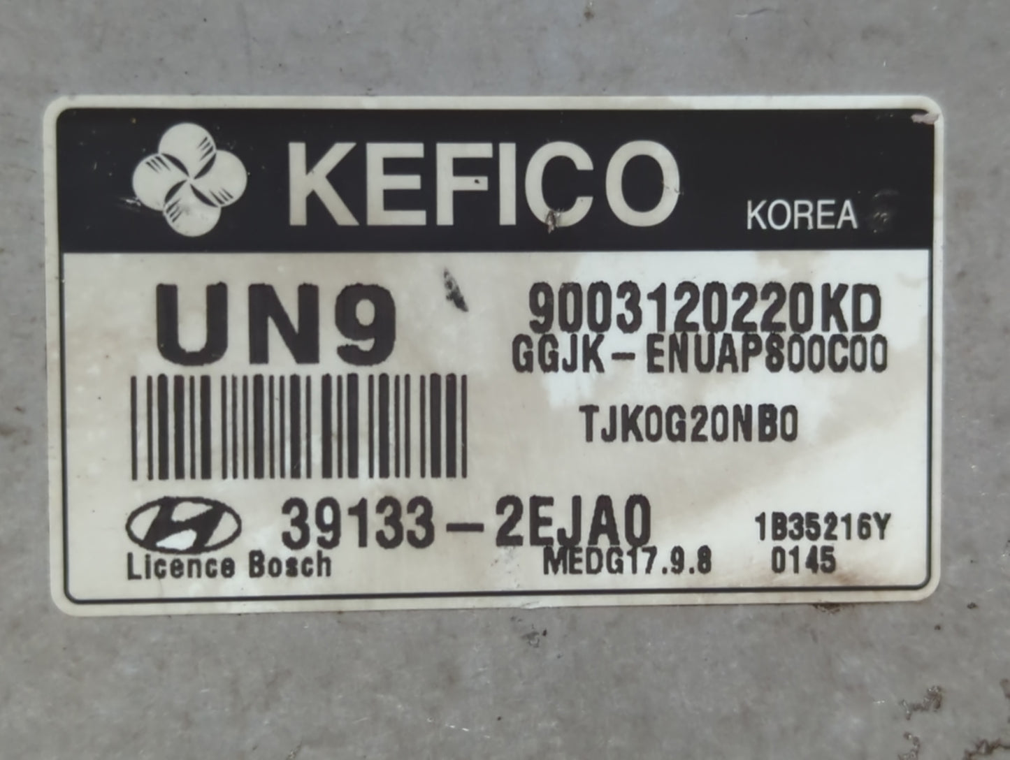 2014 Hyundai Elantra PCM Engine Control Computer ECU ECM PCU OEM P/N:39133-2EJA0 Fits OEM Used Auto Parts - Oemusedautoparts