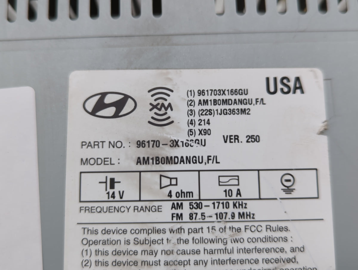 2014-2015 Hyundai Elantra Am Fm Cd Player Radio Receiver 577239 - Oemusedautoparts1.com