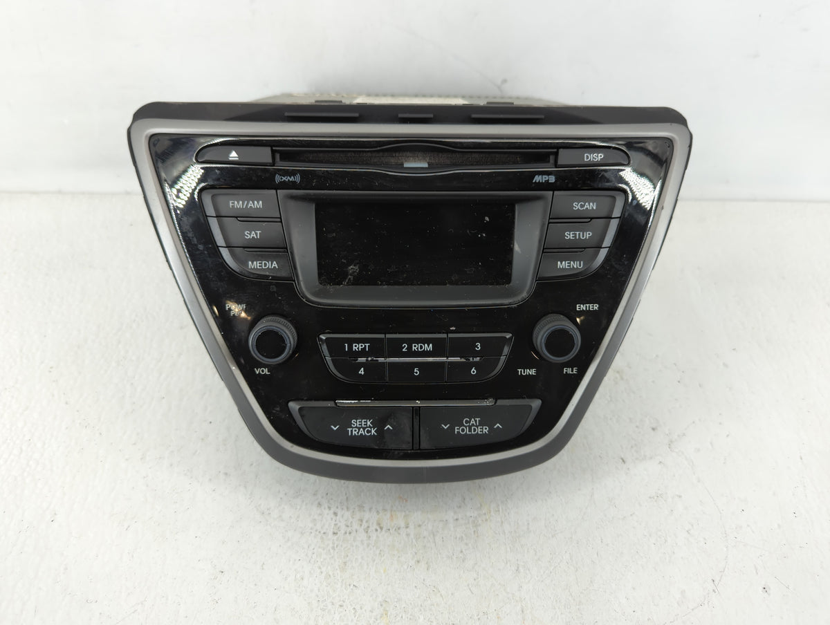2014-2016 Hyundai Elantra Am Fm Cd Player Radio Receiver 583713 - Oemusedautoparts1.com