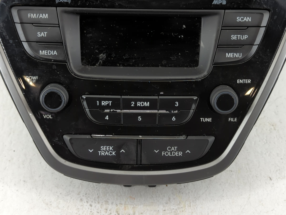 2014-2016 Hyundai Elantra Am Fm Cd Player Radio Receiver 583713 - Oemusedautoparts1.com