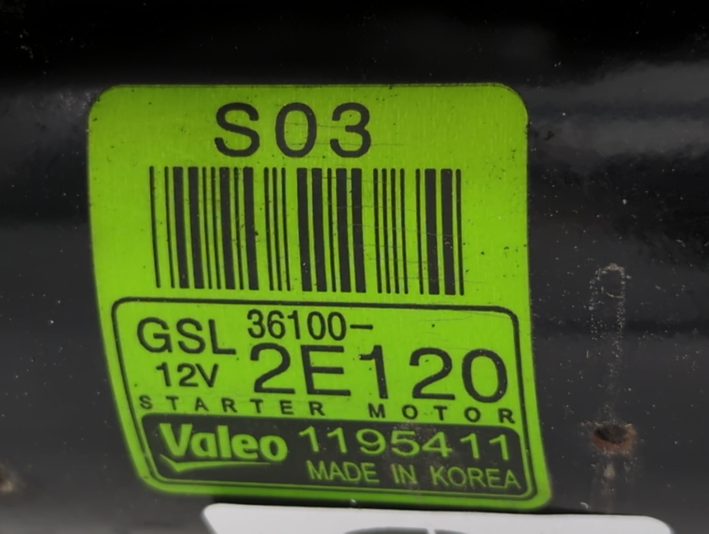 2013-2020 Hyundai Elantra Car Starter Motor Solenoid OEM P/N:36100-2E120 36100-2E200 Fits OEM Used Auto Parts - Oemusedautop