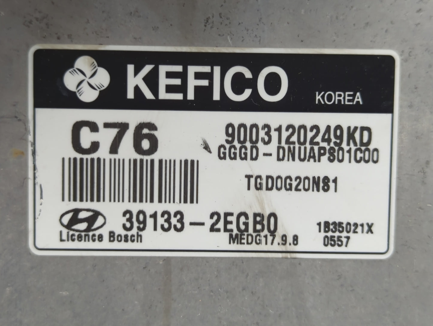 2014 Hyundai Elantra PCM Engine Control Computer ECU ECM PCU OEM P/N:39133-2EGB0 Fits OEM Used Auto Parts - Oemusedautoparts
