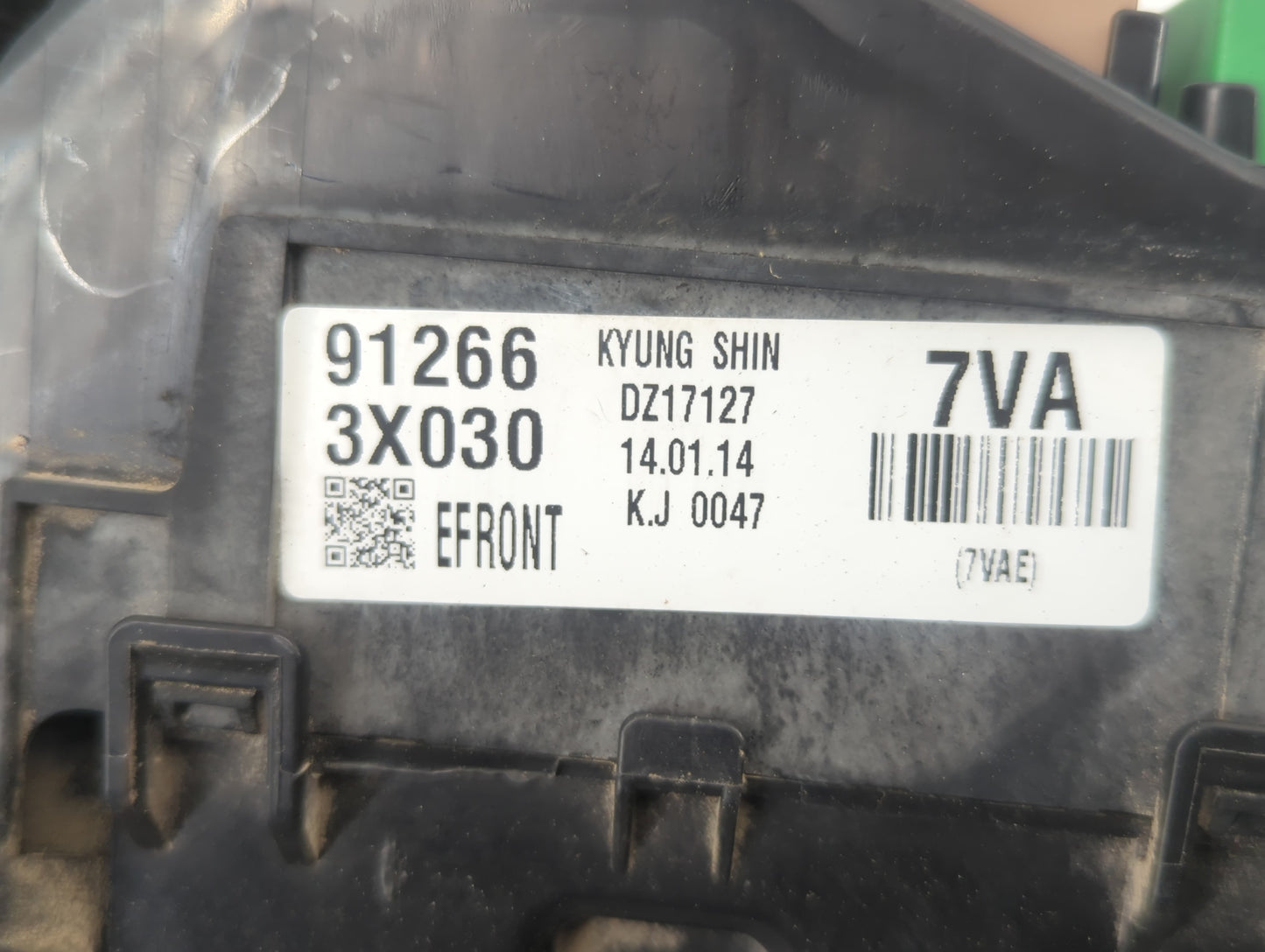 2014-2016 Hyundai Elantra Fusebox Fuse Box Panel Relay Module P/N:91266 3X030 Fits Fits 2014 2015 2016 OEM Used Auto Parts -