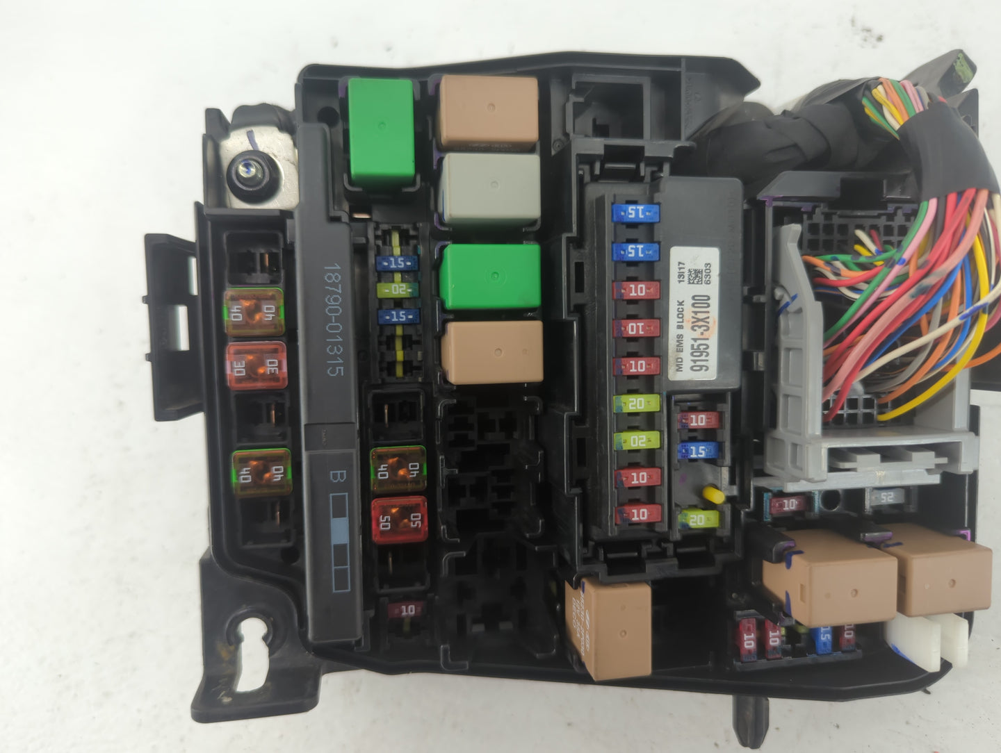 2014-2016 Hyundai Elantra Fusebox Fuse Box Panel Relay Module P/N:91951-3X710 Fits Fits 2014 2015 2016 OEM Used Auto Parts -