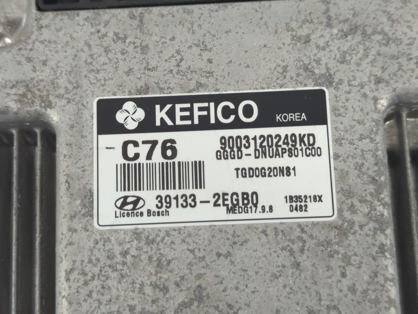 2014 Hyundai Elantra PCM Engine Control Computer ECU ECM PCU OEM P/N:39133-2EGB0 Fits OEM Used Auto Parts - Oemusedautoparts