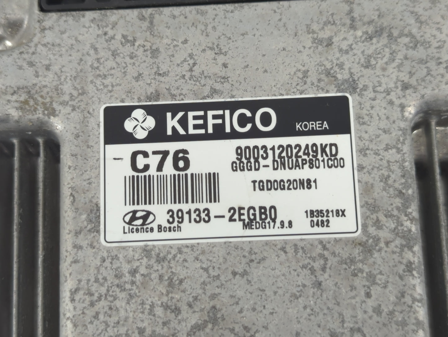 2014 Hyundai Elantra PCM Engine Control Computer ECU ECM PCU OEM P/N:39133-2EGB0 Fits OEM Used Auto Parts - Oemusedautoparts