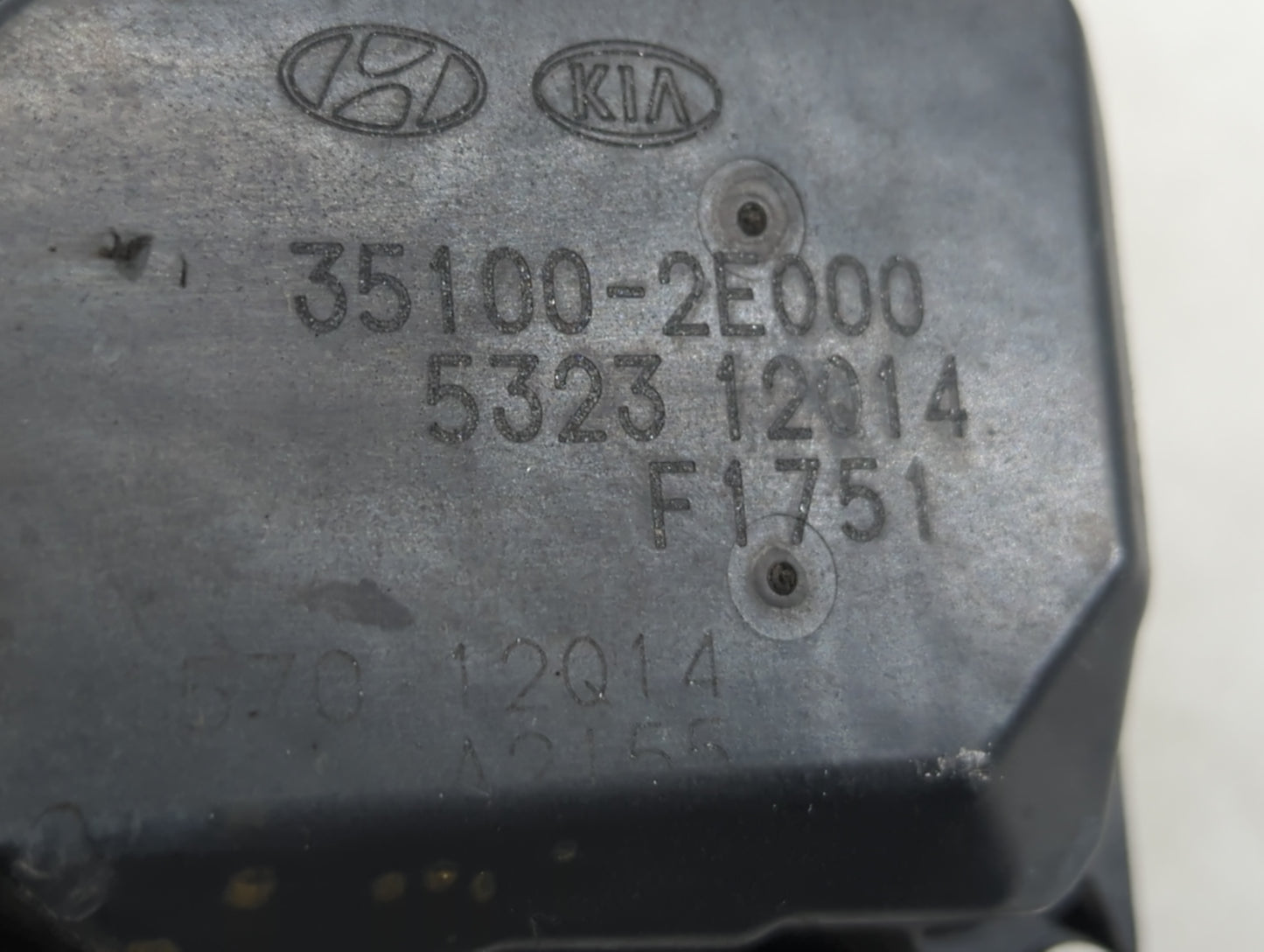 2011-2020 Hyundai Elantra Throttle Body P/N:35100-2E000 Fits Fits 2011 2012 2013 2014 2015 2016 2017 2018 2019 2020 2021 OEM