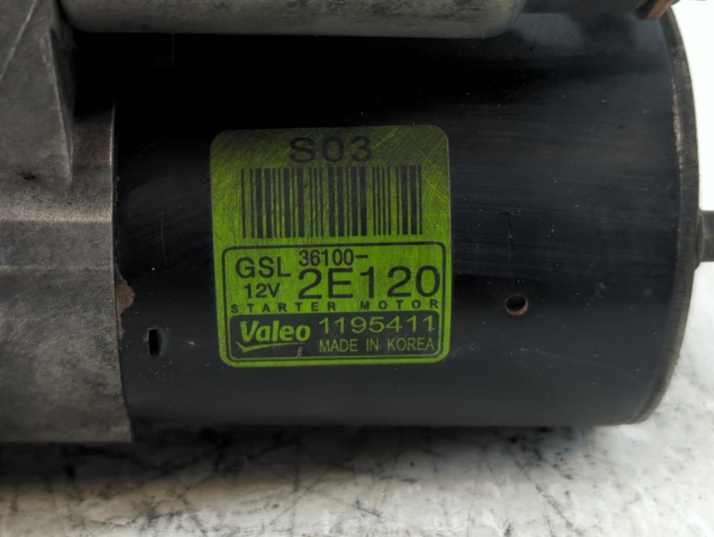 2014-2016 Hyundai Elantra Car Starter Motor Solenoid OEM P/N:36100-2E120 1195411 Fits Fits 2014 2015 2016 OEM Used Auto Part