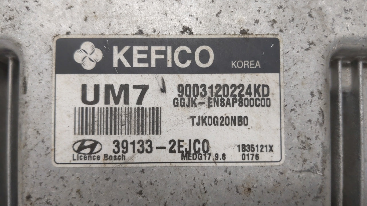 2014 Hyundai Elantra PCM Engine Control Computer ECU ECM PCU OEM P/N:39133-2EJA0 39133-2EJC0 Fits OEM Used Auto Parts - Oemu